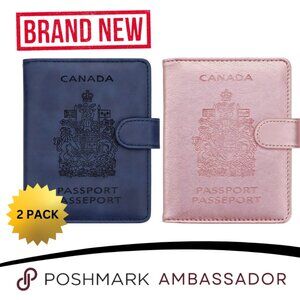 ✈️ "2-Pack RFID Blocking Passport Holder Travel Wallet Cover Case: Secure Travel